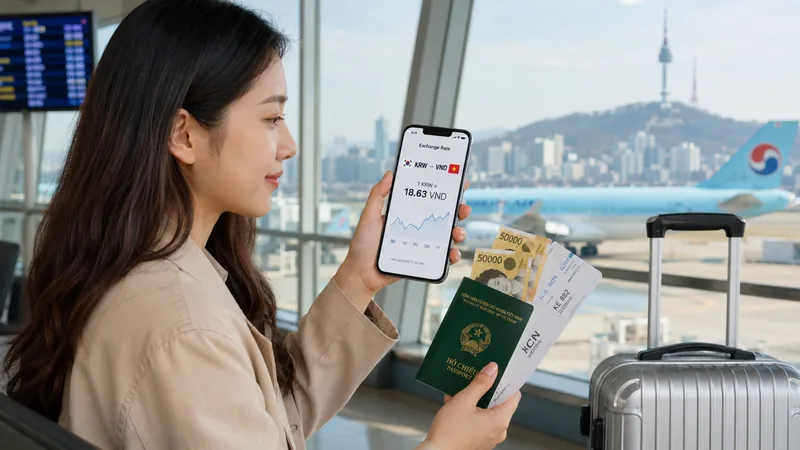 Du khách, du học sinh và người kinh doanh đều cần cập nhật tỷ giá Won