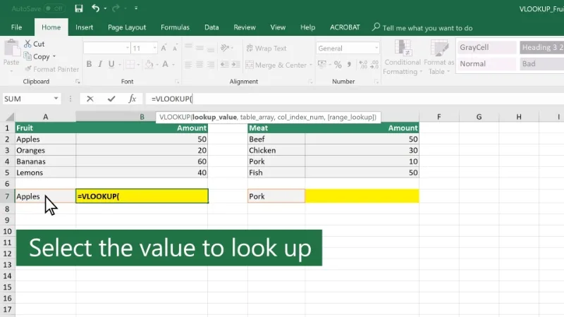 cach su dung ham vlookup trong excel
